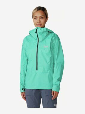 Mountain Hardwear W's XL - Teal UL Rain Jacket